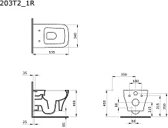 Ambassador Сиденье для унитаза Benefit черное матовое – фотография-8